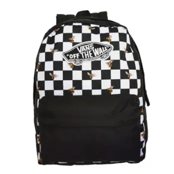 Çantë shpine Vans Realm Bee Checker, 22L, poliestër, e zezë me kuadrate