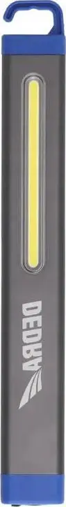 Dritë pune LED Dedra L0911 SLIM COB, 360lm, rikarikueshme USB C, gri me blu