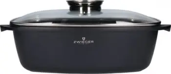 Tavë pjekjeje Zwieger Black Stone, alumini i derdhur, veshje granit, e zezë