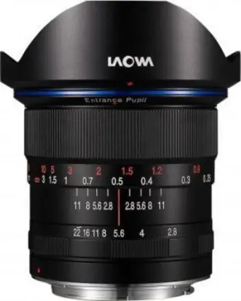 Objektiv Laowa 12mm f/2.8 Zero D, për Canon RF, i zi