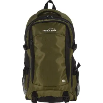 Çantë shpine hiking Redcliffs 40L, poliestër, jeshile