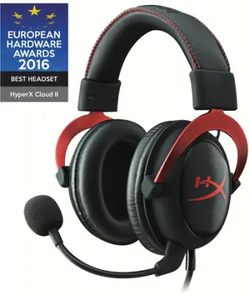 Kufje HyperX Cloud II - të kuqe