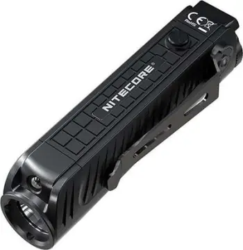 Elektrik dore Nitecore P18, 1800 lumens, LED i kuq ndihmës, i zi