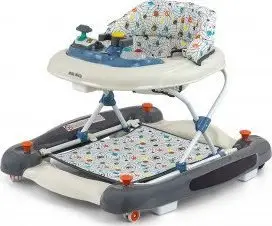 Walkeri për bebe Milly Mally Patrol Plus Galaxy, funksion lëkundës, i bardhë gri