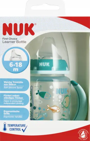 Biberon me doreza Nuk First Choice, 150ml, 6m+, turkeze