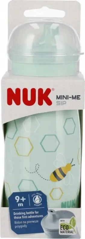 Gotë për fëmijë Nuk Mini-Me Sip Non-Spill, 300 ml, çelik inox, ngjyrë turkeze