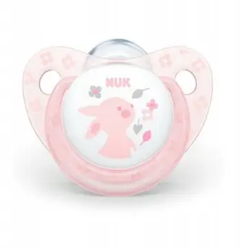 Qetësues silikoni NUK Baby Rose M1, 0 6 muaj, rozë