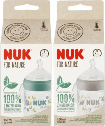 Biberon NUK for Nature 150ml, plastikë, transparent