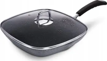 Tigan grill Berlinger Haus BH6108, 28 cm, veshje stone touch, gri