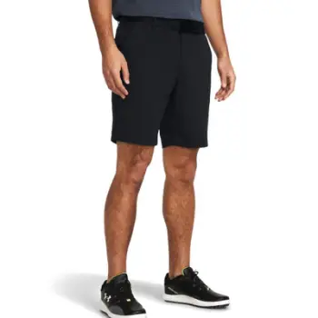 Shorta golfi Under Armour Armour Matchplay Tapered për meshkuj, materiale elastike, e zezë