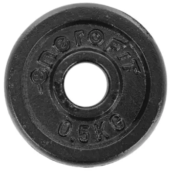Disk peshe Enero Fit, 0.5kg, vrimë 26.5mm, i zi