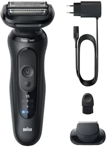 Brisk elektrik Braun Series 5 52-N1200s, pa kabllo, 50 min përdorim, i zi