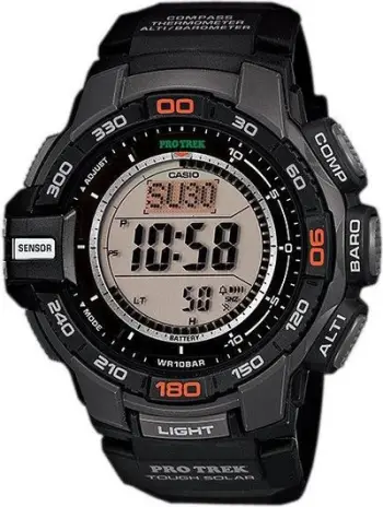 Ora sportive Casio Protrek PRG-270-1ER, dixhitale, rezistente ndaj ujit 10 bar, e zezë