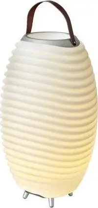 Llambë dyshemeje LED Synergy 2.0 65 Stereo, Bluetooth, bateri rikarikueshme, e bardhë
