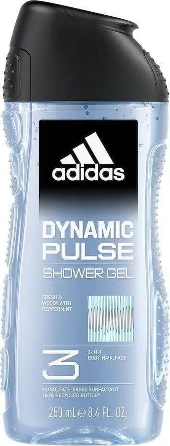 Xhel dushi Adidas Dynamic Pulse, 3 në 1, 250ml, transparent