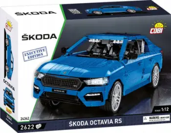 Lodër ndërtimi Cobi Skoda Octavia RS Executive Edition, 2622 pjesë, shkallë 1:12, shumëngjyrëshe