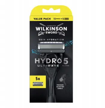 Brisk rroje Wilkinson Sword Hydro 5 Ultimate, 5 tehe, 1 dorezë 5 koka, i zi