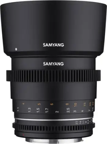 Objektiv Samyang VDSLR MK2 85mm f/1.5, për Canon EF, i zi