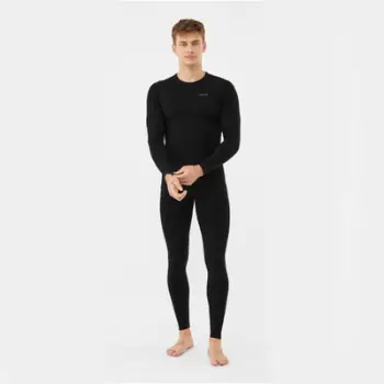 Veshje termike për burra Viking Roni Bamboo, set komplet, përmasa M, e zezë