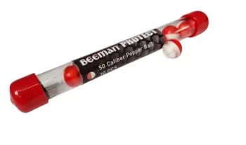 Toptha mbrojtës Beeman Pepper Balls BP50, kalibër .50 12.7mm, 10 copë, kuqe e zezë