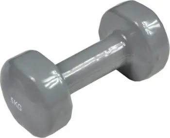 Hantelë vinili EB FIT VDB, 5kg, bërthamë gize, jeshile