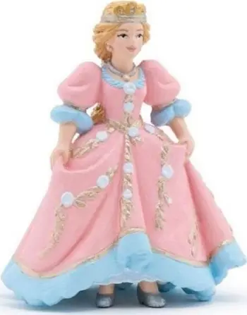 Figurinë Papo Princess in Ballgown, lodër princeshë, rozë blu