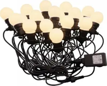 Garlandë dritash V-TAC VT-71020, 20 LED, 10 m, 3000K, e zezë