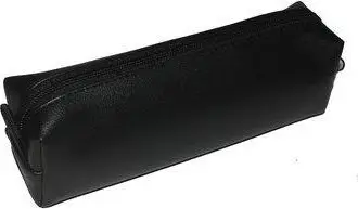 Mbajtëse stilolapsash Pen Case Pen 345, formë kubike, eko lëkurë, e zezë