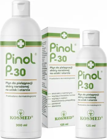 Locion për kujdesin e lëkurës Kosmed Pinol P-30, lëkurë e irrituar, 125 ml