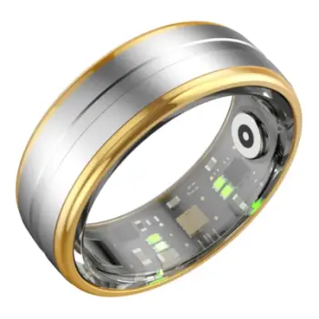 Unazë inteligjente Rubicon SmartRing Finger, madhësia 11, set 2 copë, gold silver