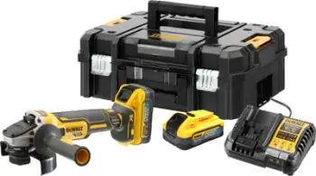 Gërshërë rrotulluese Dewalt DCG409H2T, 125mm, 18V XR 5Ah, e verdhë