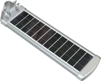 Llambë rruge diellore Powerneed Arges 3000, 3000 lm, panel 20 W, argjendi
