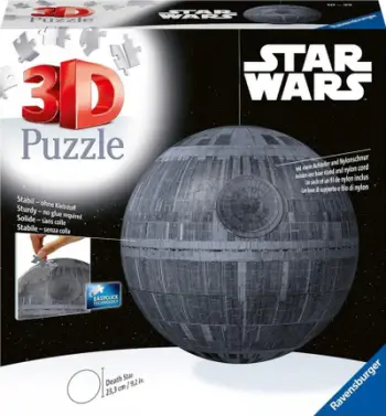 Puzzle 3D Ravensburger Star Wars Death Star, 540 pjesë, pa ngjitës
