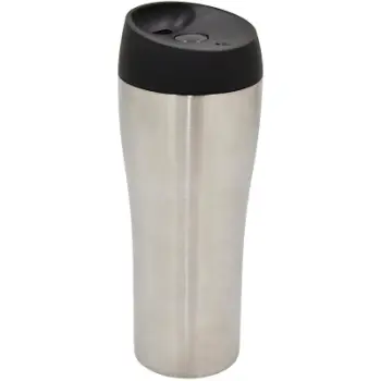 Gotë termike Excellent, 350ml, çelik inox, argjend me kapak të zi