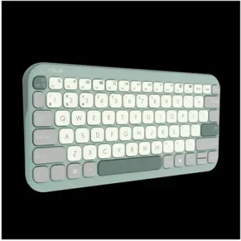 Tastierë Asus Marshmallow KW100, wireless Bluetooth, layout US International, jeshile Green Tea Latte