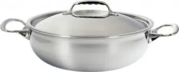Tigan braiser De Buyer Affinity, inox me kapak, argjendtë