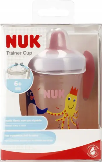 Gotë trajnimi për foshnje NUK Evolution Soft, 230 ml, nga 6 muajsh, rozë