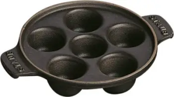 Enë për kërmij Staub Snail Vessel, gize, e zezë