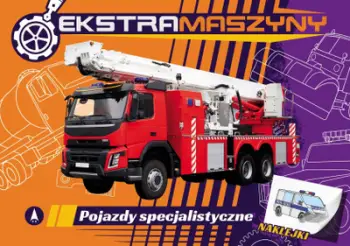 Libër për fëmijë Extra Machines Specialized Vehicles, me ngjyrosje dhe ngjitëse, me ilustrime
