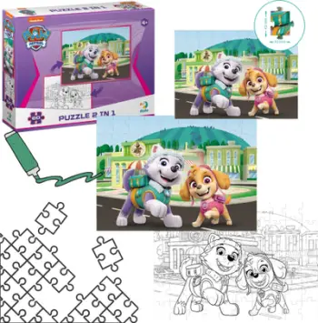 Puzzle Dodo Paw Patrol 2in1, 60 pjesë, për fëmijë