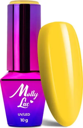 Llaku gjel Molly Lac 10, 10ml, UV LED, i verdhë