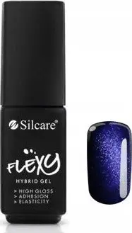 Llak xheli Silcare Flexy Hybrid Gel 187, 4.5g, shkëlqim i lartë, blu e errët me shkëlqim