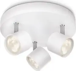 Spot tavanor LED Philips MyLiving 562433116, 3 drita, 4.5W, i bardhë