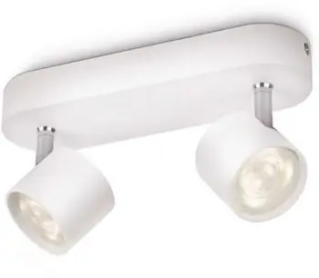 Reflektor tavani Philips MyLiving 562423116, LED 4.5W, 2 spote, i bardhë