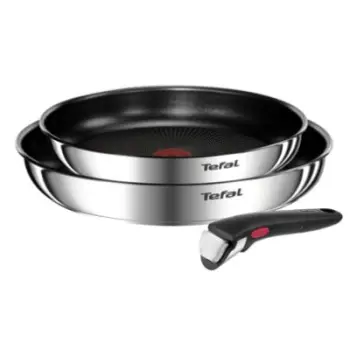 Set tigane Tefal Ingenio Emotion, 3 copë, çelik inox, argjendtë