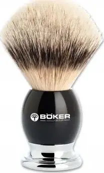 Furçë rroje Böker Silver Tip, qime breshke, dorezë e zezë