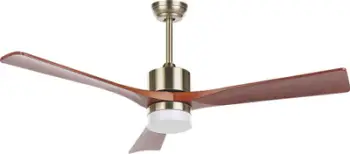 Ventilator tavani ARUWIMI Brass, me dritë, me telekomandë, bronzi