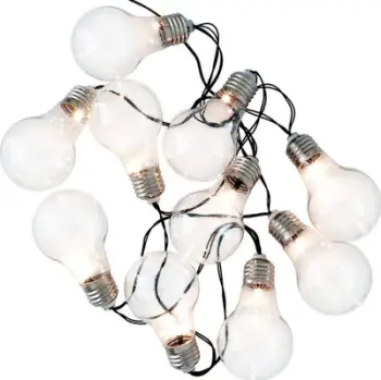 Garlandë dekorative LED Garden Party, 10 llamba, 2m, transparente