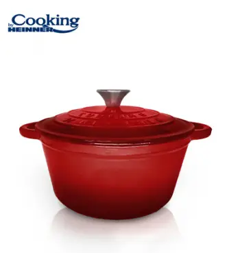 Tenxhere me kapak Cooking by Heinner Red Line, 2.4L, 20x10 cm, e kuqe