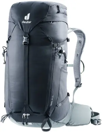 Shpinore trekkingu Deuter Trail 32 EL, 32L, sistem Airstripes, e zezë shale